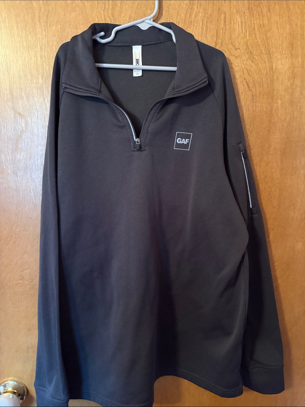 GAF Kids Black Quarter-Zip Hoodie Sweatshirt